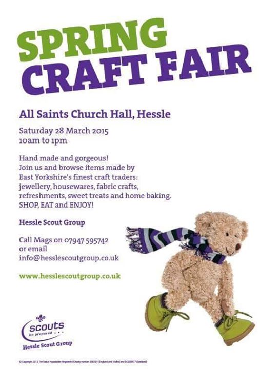 Don't forget about our craft fair coming up in a couple of weeks!
At the fair, H...